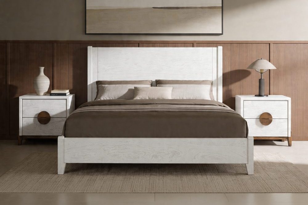 Modèle Moka White IFD1282 - Mobilier de chambre à coucher
